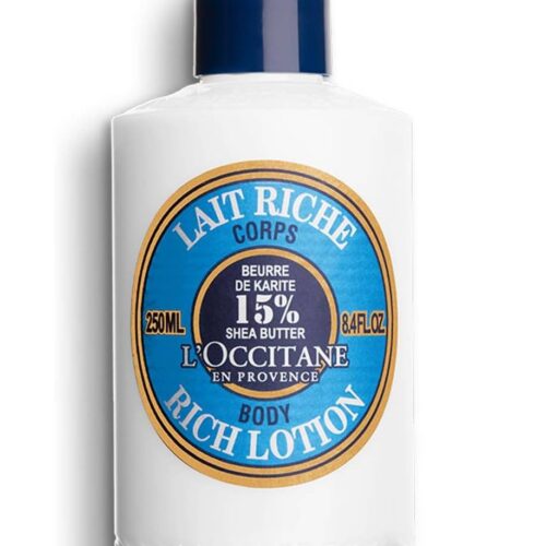 L'OCCITANE Shea Rich Body Lotion 250 ml|15% Fair Trade Shea Butter Moisturiser|48 hour Hydration|