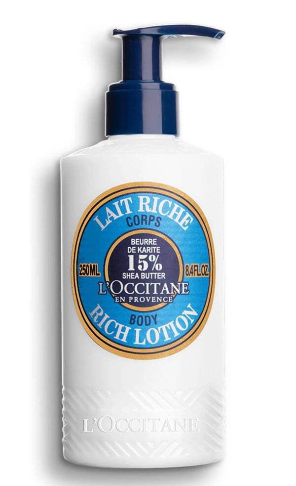L'OCCITANE Shea Rich Body Lotion 250 ml|15% Fair Trade Shea Butter Moisturiser|48 hour Hydration|
